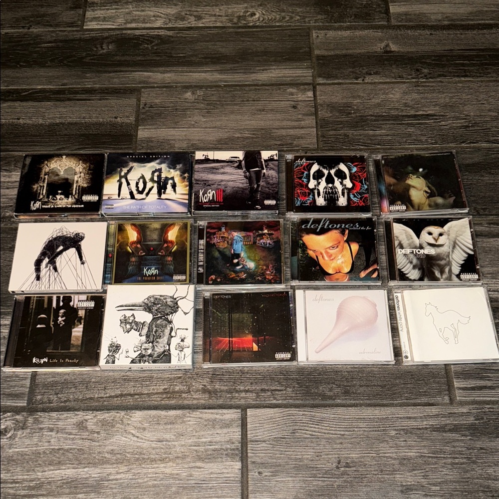 Korn & Deftones CD Collection - Mixed Rock Albums 15 total